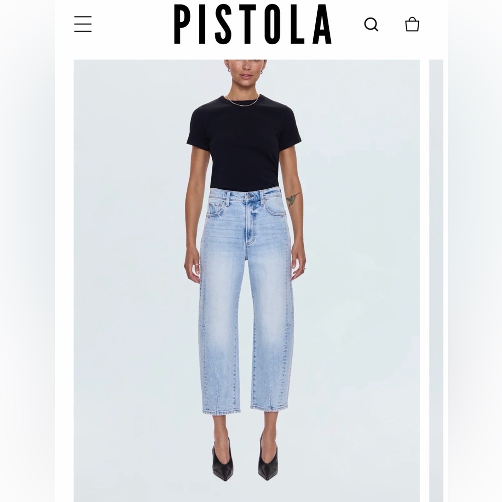 Pistola ELI HIGH RISE BARREL JEAN - SUN-KISSED